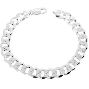 10mm Thick Solid 925 Silver Chain Bracelet for Men