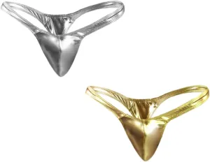 2/3/4/5pcs Bikini Thong for Men Thong Swimwear Sexy G-String Briefs Gay Comfortable Patent Leather Briefs
