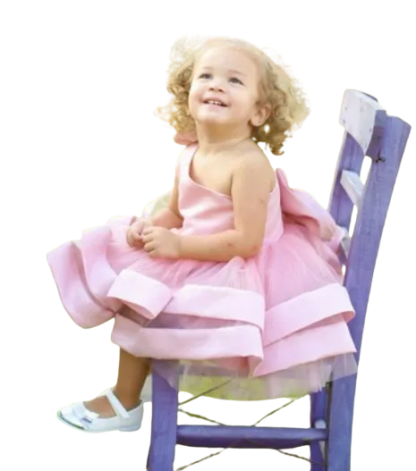 27356 - Blush Flower Girl Dress Satin Dress