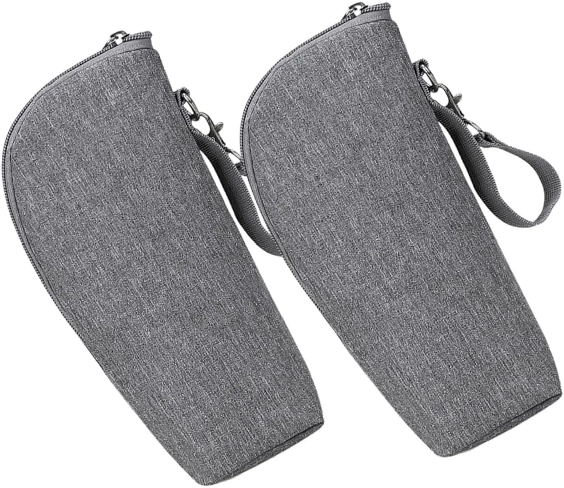 2pcs Insulated Bottle Bags Travel Milk Bottle Warmers Coolers Portable Storage Organizer for Feeding Lightweight Water Resistant Convenient for Outings