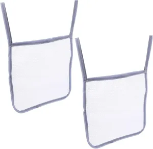2Pcs Portable Stroller Mesh Bag Side Sling Storage Organizer for Supplies Easy to Install Hanging Storage for Pushchairs and Lightweight and Convenient Accessory