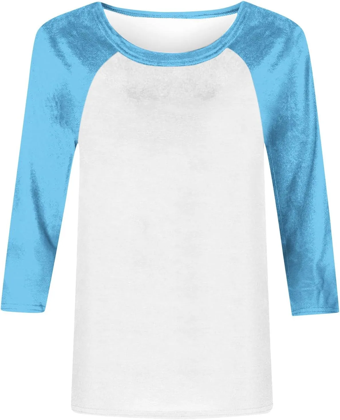 3/4 Sleeve Tops for Women Workout Jersey Shirts Baseball Style Raglan Tshirts Casual Color Block Tees Comfy Steetwear