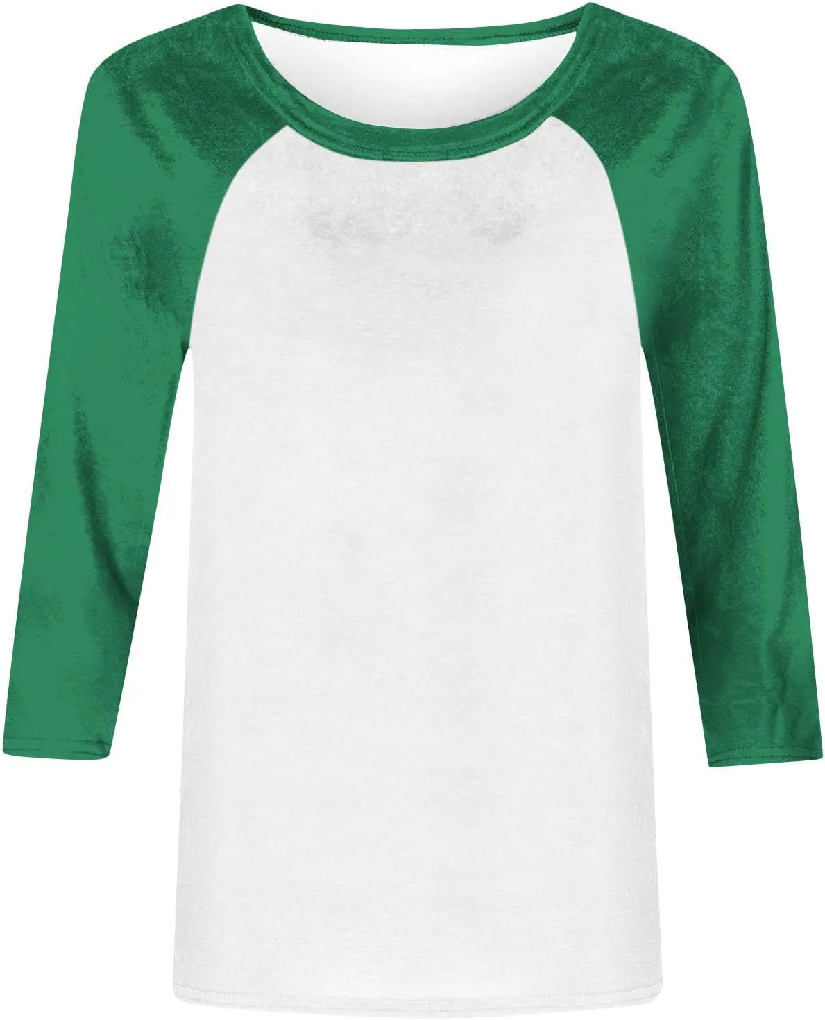 3/4 Sleeve Tops for Women Workout Jersey Shirts Baseball Style Raglan Tshirts Casual Color Block Tees Comfy Steetwear