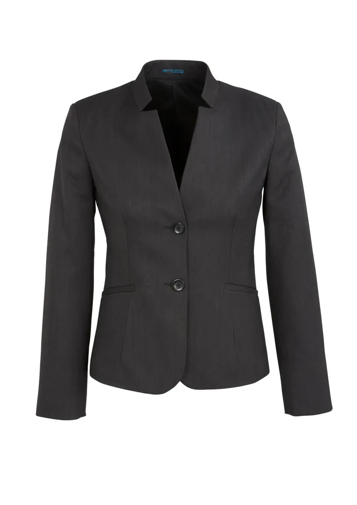 60113 - Biz Corporates - Womens Cool Stretch Short Jacket with Reverse Lapel