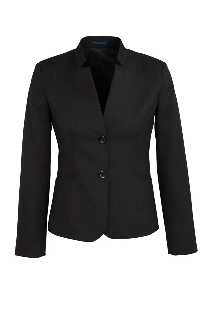 60113 - Biz Corporates - Womens Cool Stretch Short Jacket with Reverse Lapel