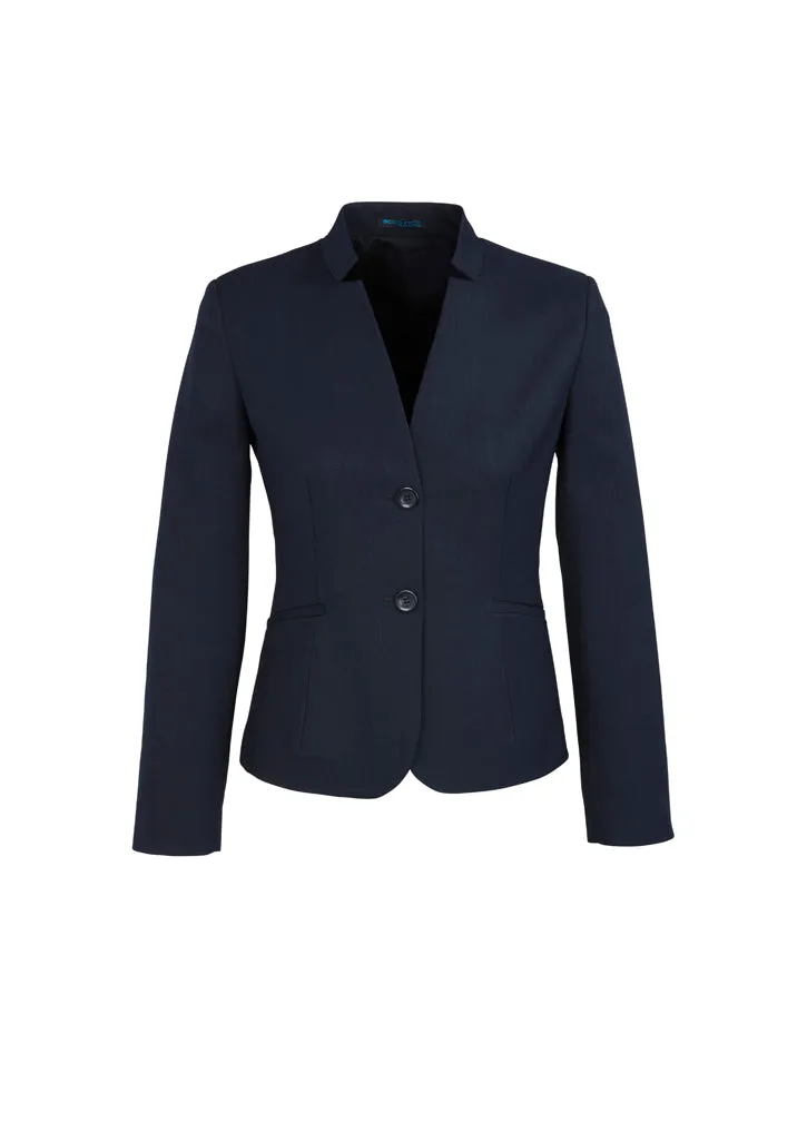 60113 - Biz Corporates - Womens Cool Stretch Short Jacket with Reverse Lapel