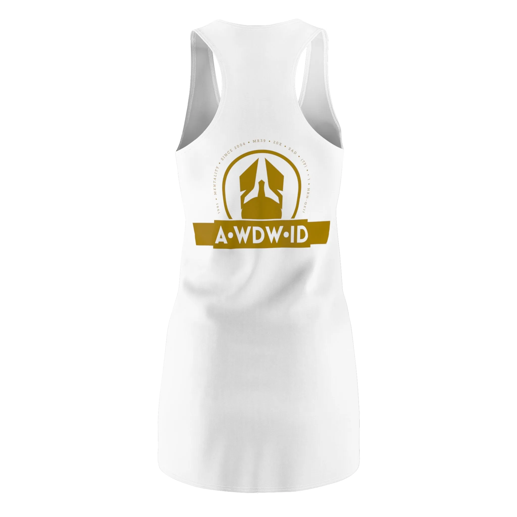 A1- Who Dares Wins  ID Women's Cut & Sew Racerback Dress (AOP)