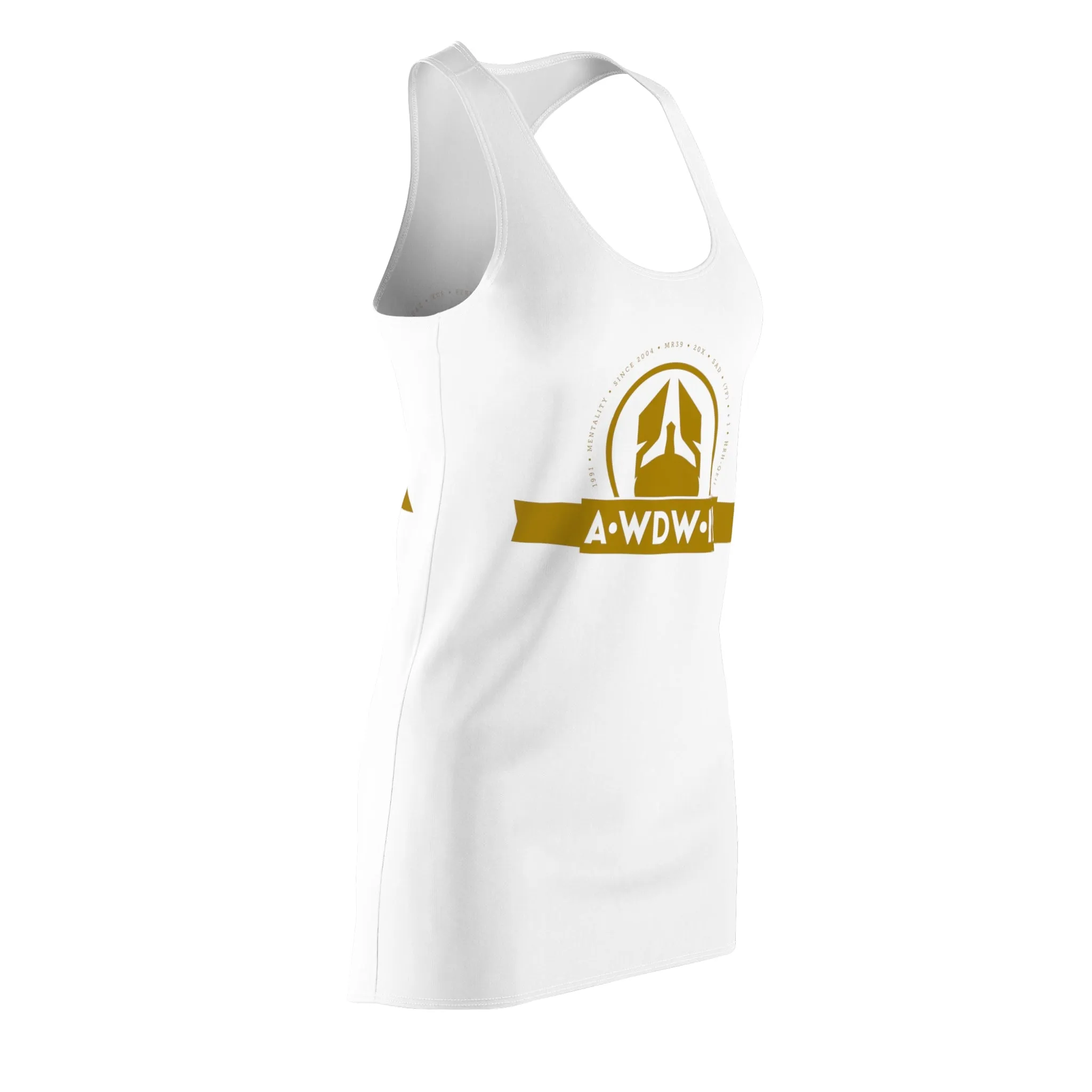 A1- Who Dares Wins  ID Women's Cut & Sew Racerback Dress (AOP)