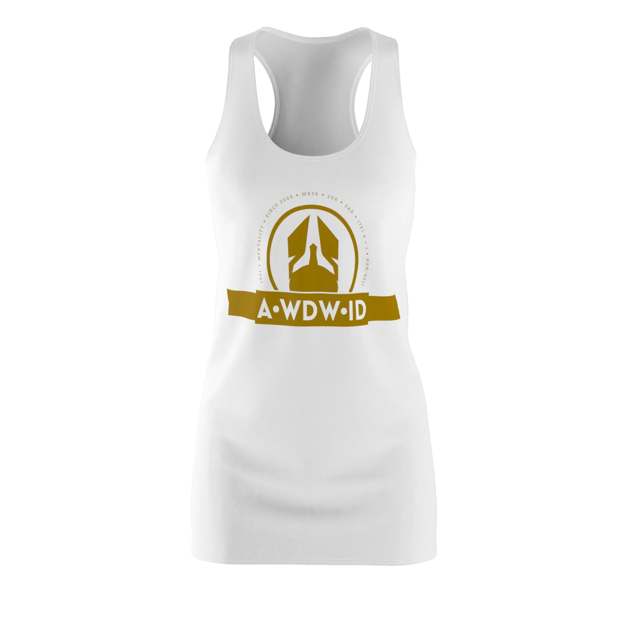 A1- Who Dares Wins  ID Women's Cut & Sew Racerback Dress (AOP)