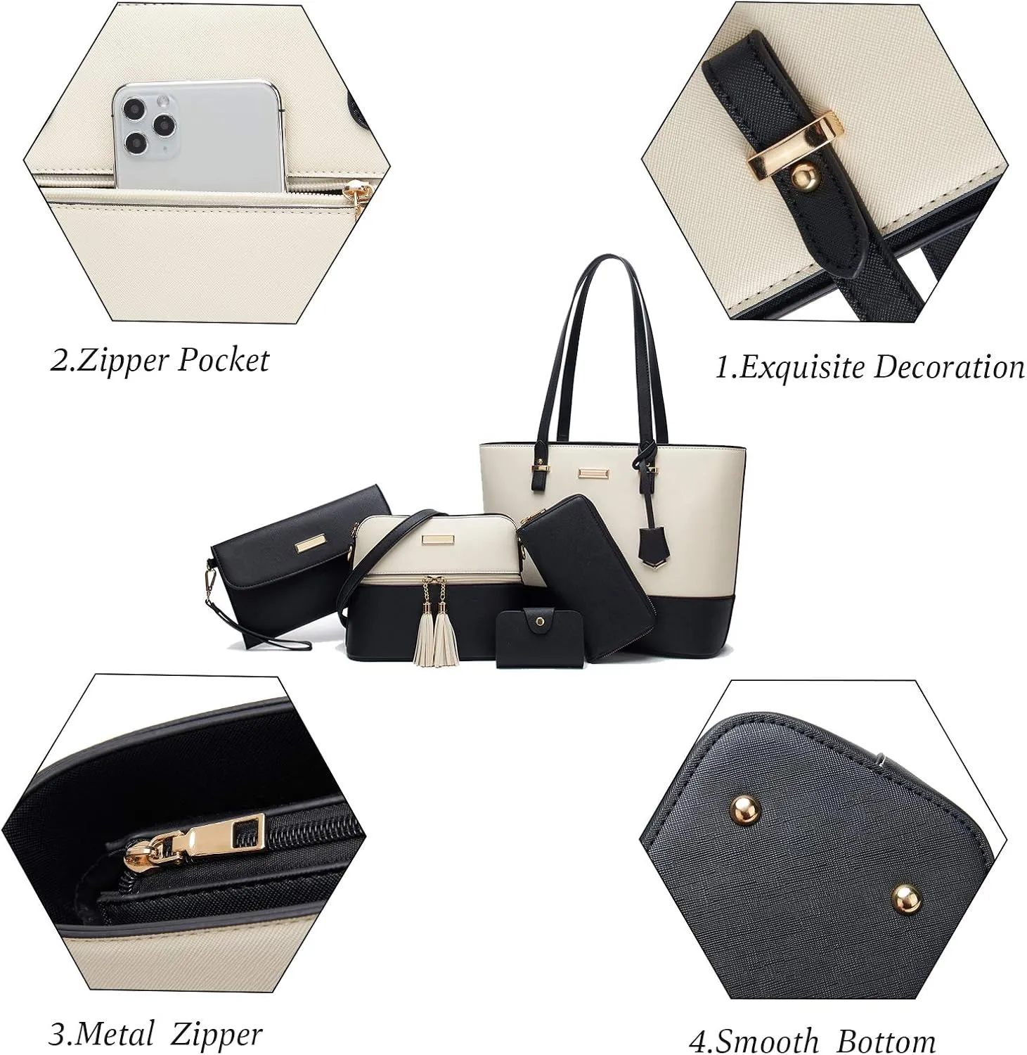 AILLOSA Purses and Handbags for Women Satchel Shoulder Tote Bags