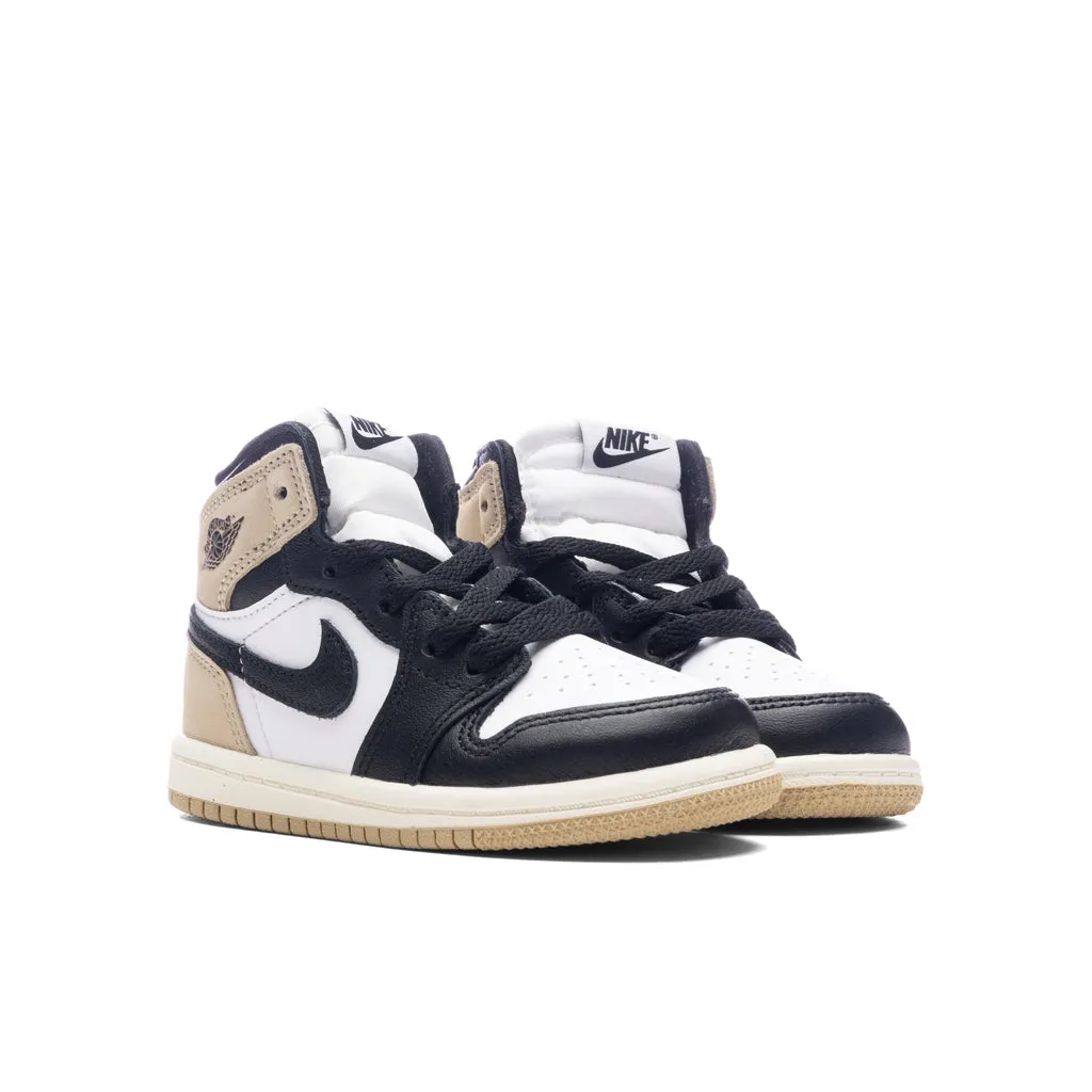 Air Jordan 1 Retro High OG (TD) - Black/Legend MD Brown/White