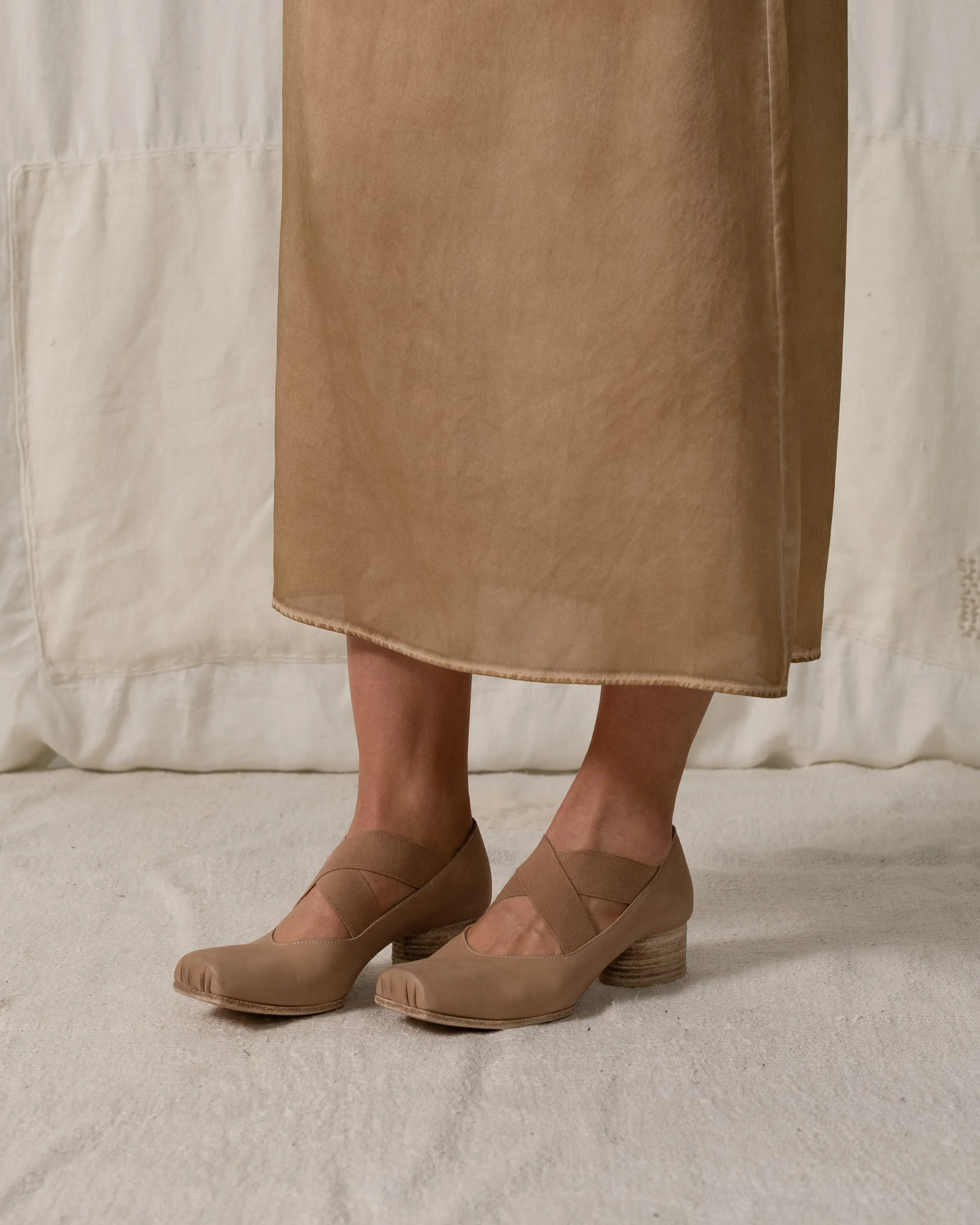 Anaya Dress Silk CH Tan