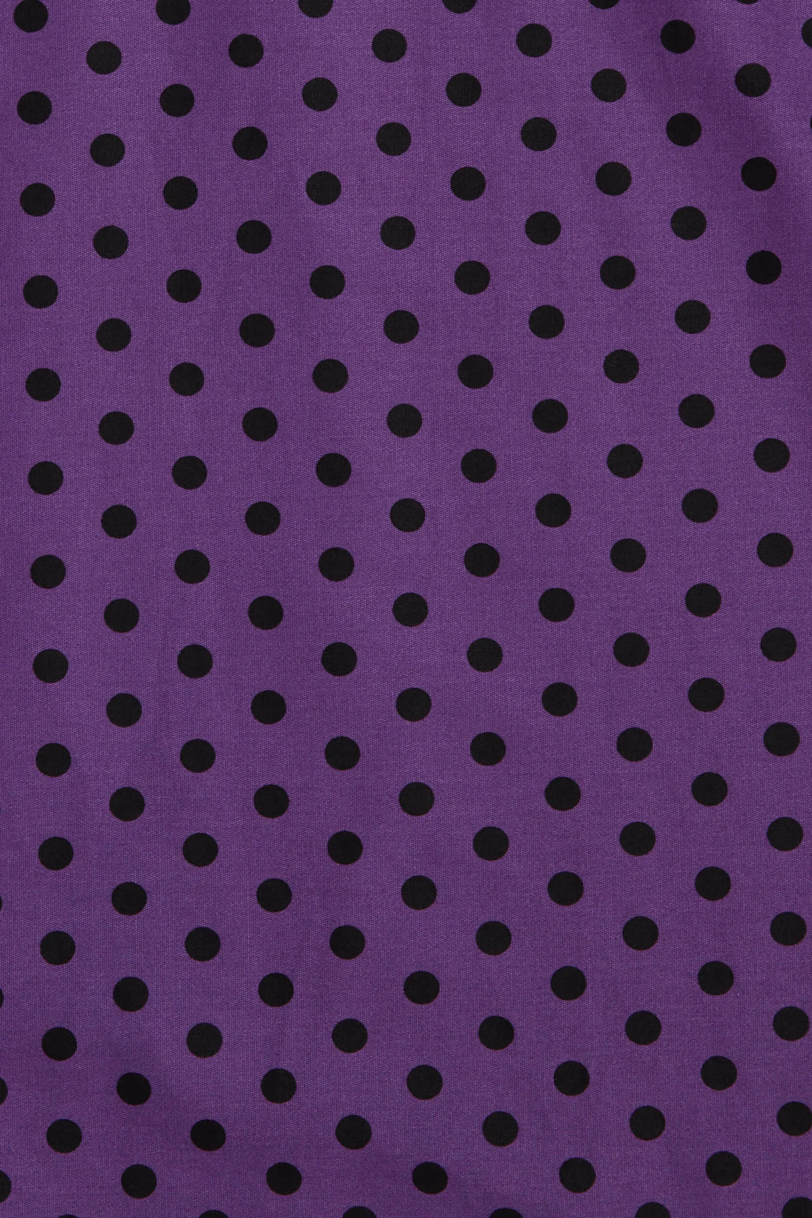 Annie Retro Polka Dot Dress in Purple/Black