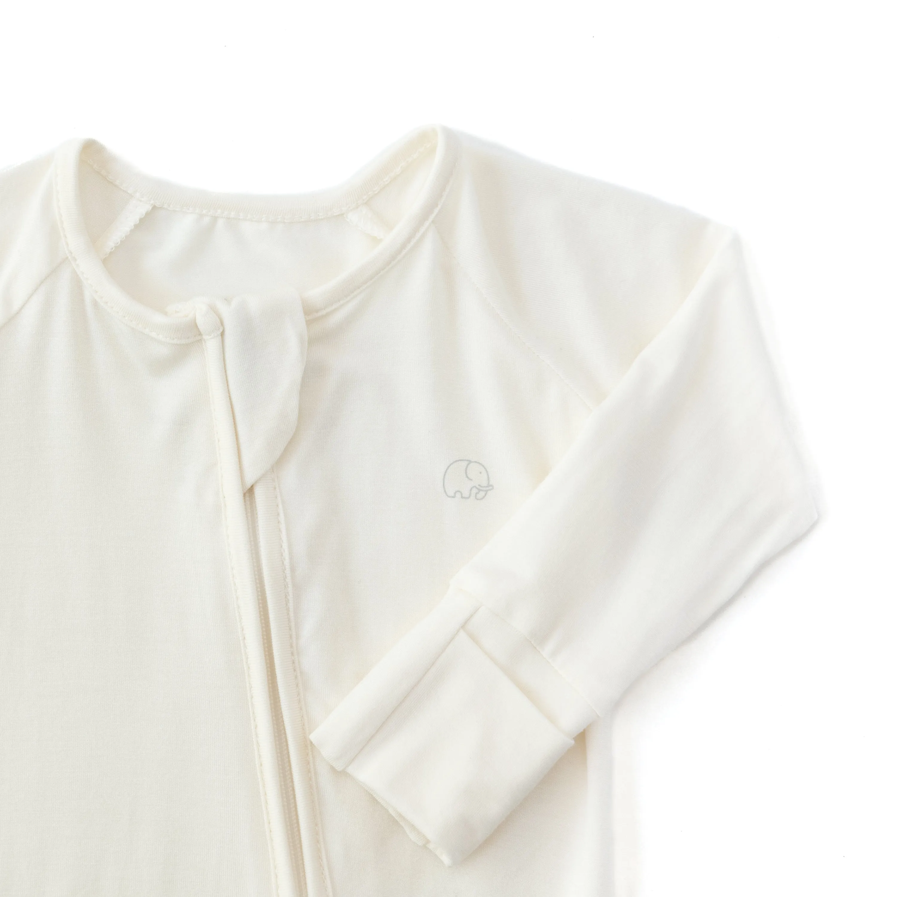 Anvi Baby Organic Zipper Romper- Daisy White
