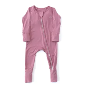 Anvi Baby Organic Zipper Romper- Lilac