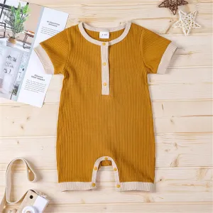 Baby Unisex Short Sleeve Striped Romper Wholesale Baby Rompers