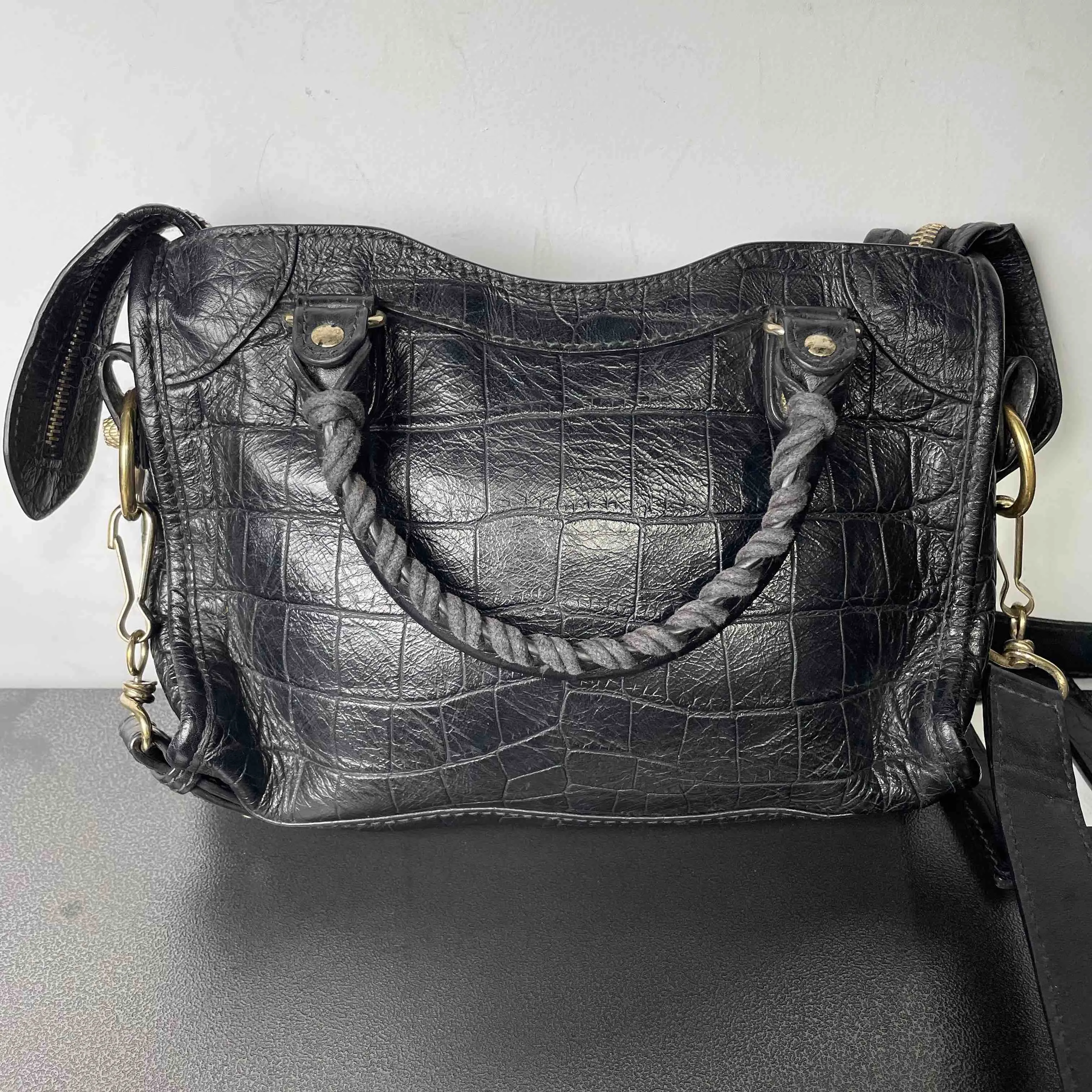 Balenciaga Mini City Bag Black Handbag