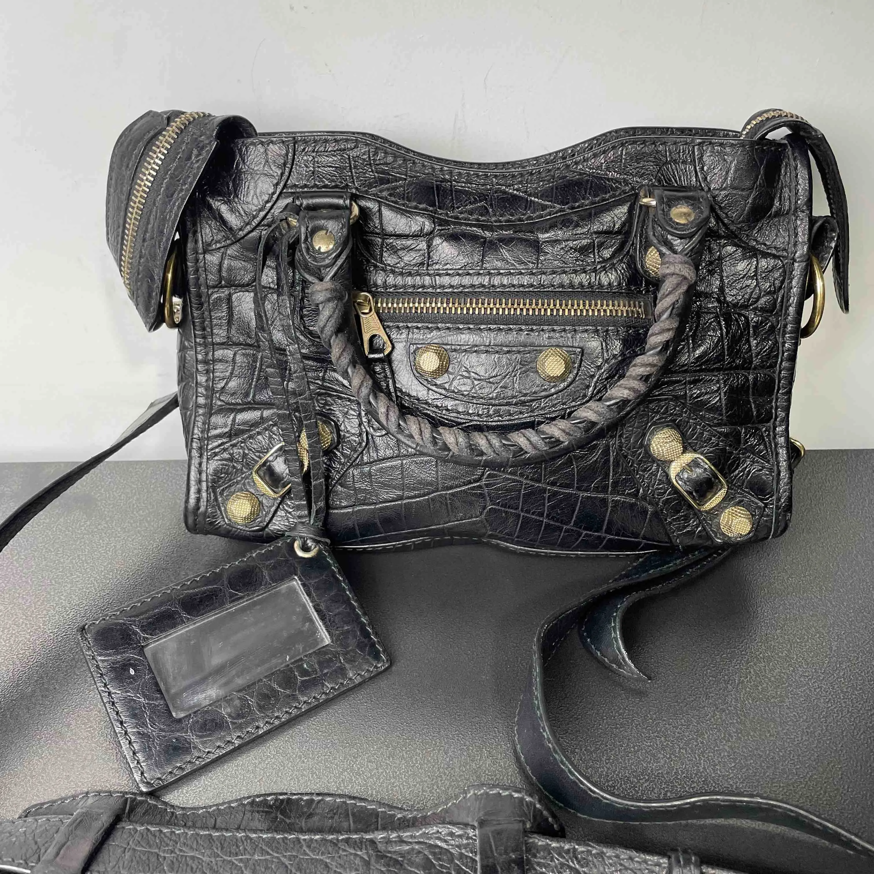 Balenciaga Mini City Bag Black Handbag