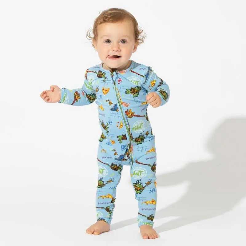 Bamboo Convertible Footie Romper - Teenage Mutant Ninja Turtles Pizza