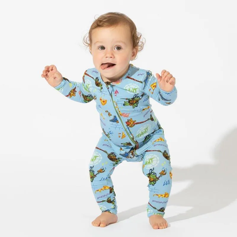 Bamboo Convertible Footie Romper - Teenage Mutant Ninja Turtles Pizza