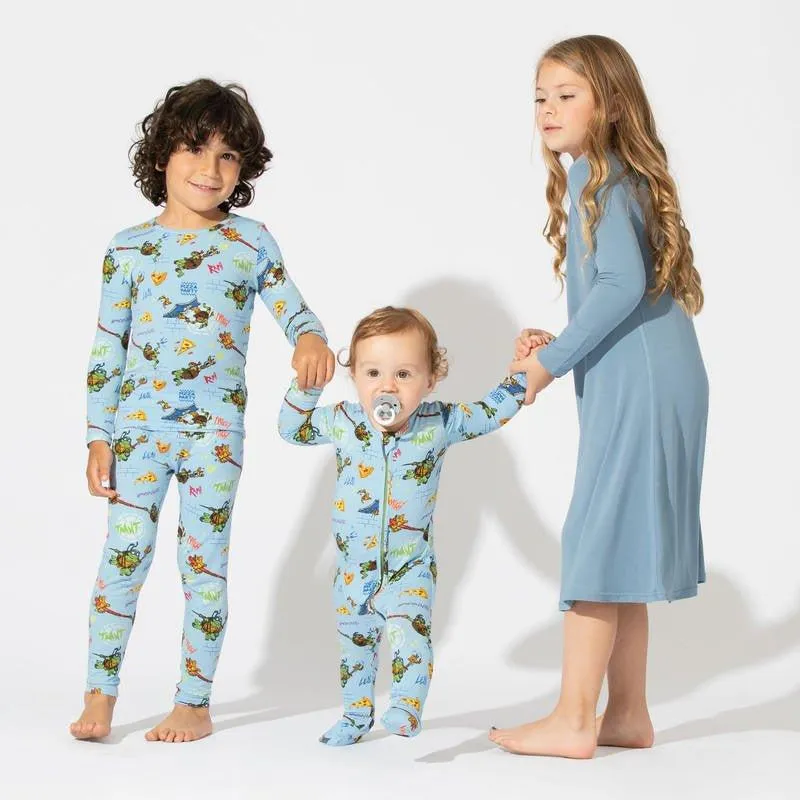Bamboo Convertible Footie Romper - Teenage Mutant Ninja Turtles Pizza