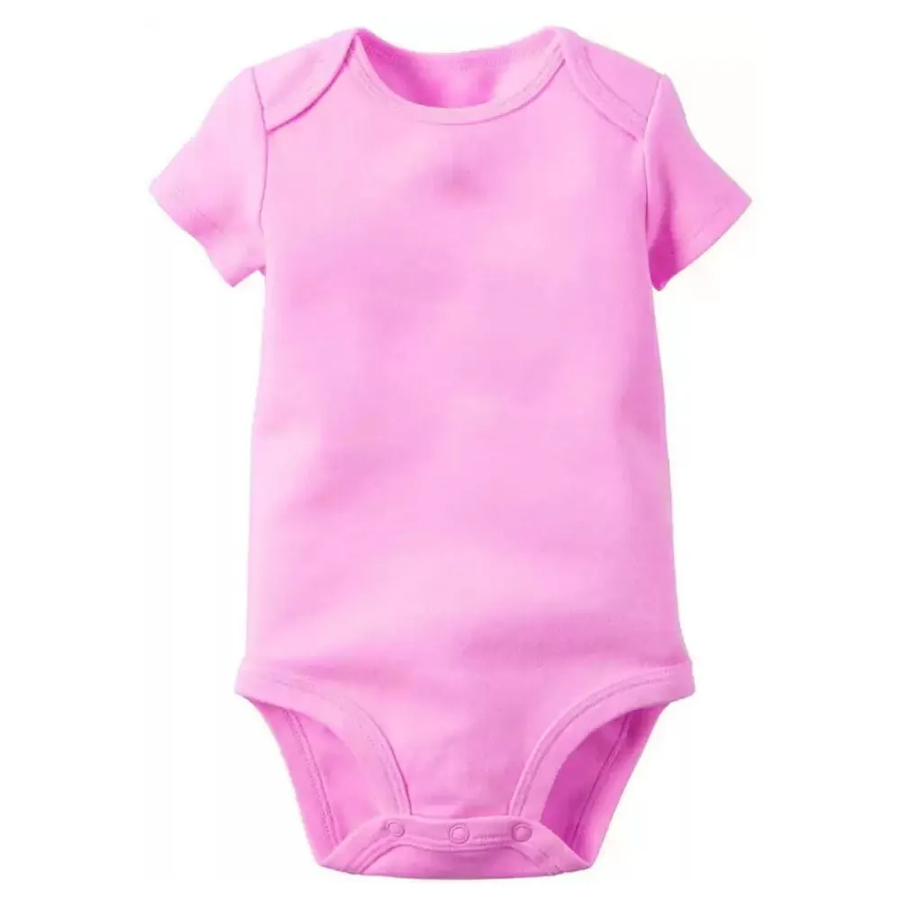 Basics Short Sleeve Half Romper for Newborn Baby Boys & Baby Girls