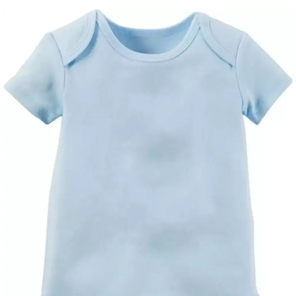 Basics Short Sleeve Half Romper for Newborn Baby Boys & Baby Girls