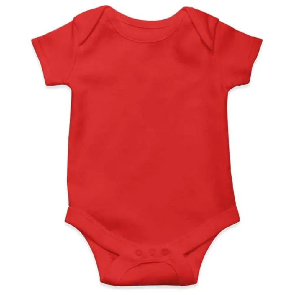 Basics Short Sleeve Half Romper for Newborn Baby Boys & Baby Girls