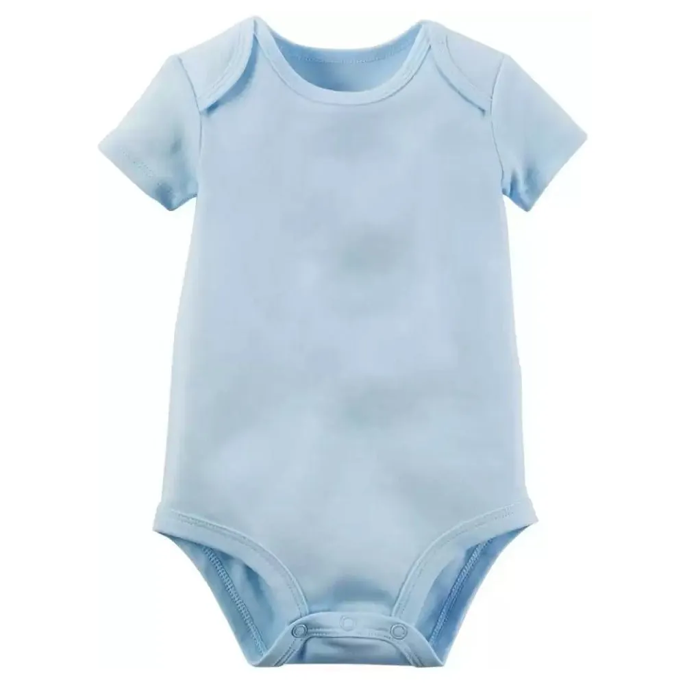 Basics Short Sleeve Half Romper for Newborn Baby Boys & Baby Girls