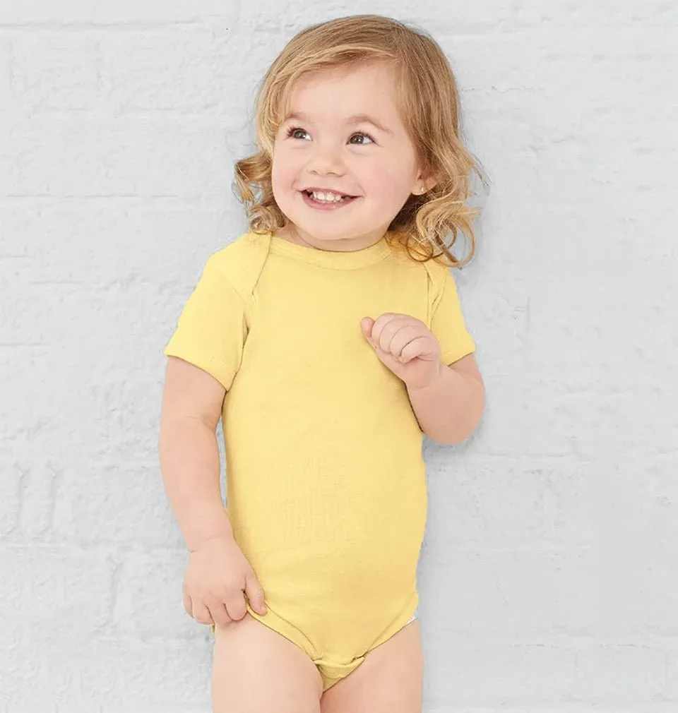 Basics Short Sleeve Half Romper for Newborn Baby Boys & Baby Girls