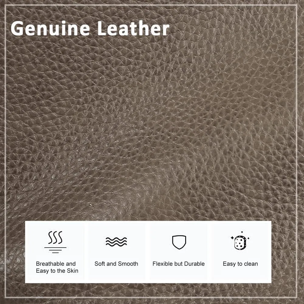 befen Small Genuine Leather Crossbody Purses for Women Trendy Travel Shoulder Handbags with Multiple Zipper Pockets