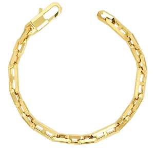 Beveled Link Statement Chain Bracelet