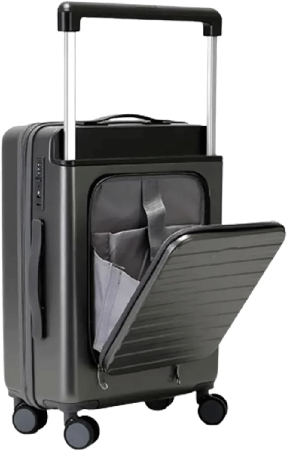 BKEKM Carry On Luggage Travel Luggage Comfortable Lightweight Luggage Suitcase Front Opening Design Trolley Luggage Lightweight Hard Shell Suitcases Lightweight