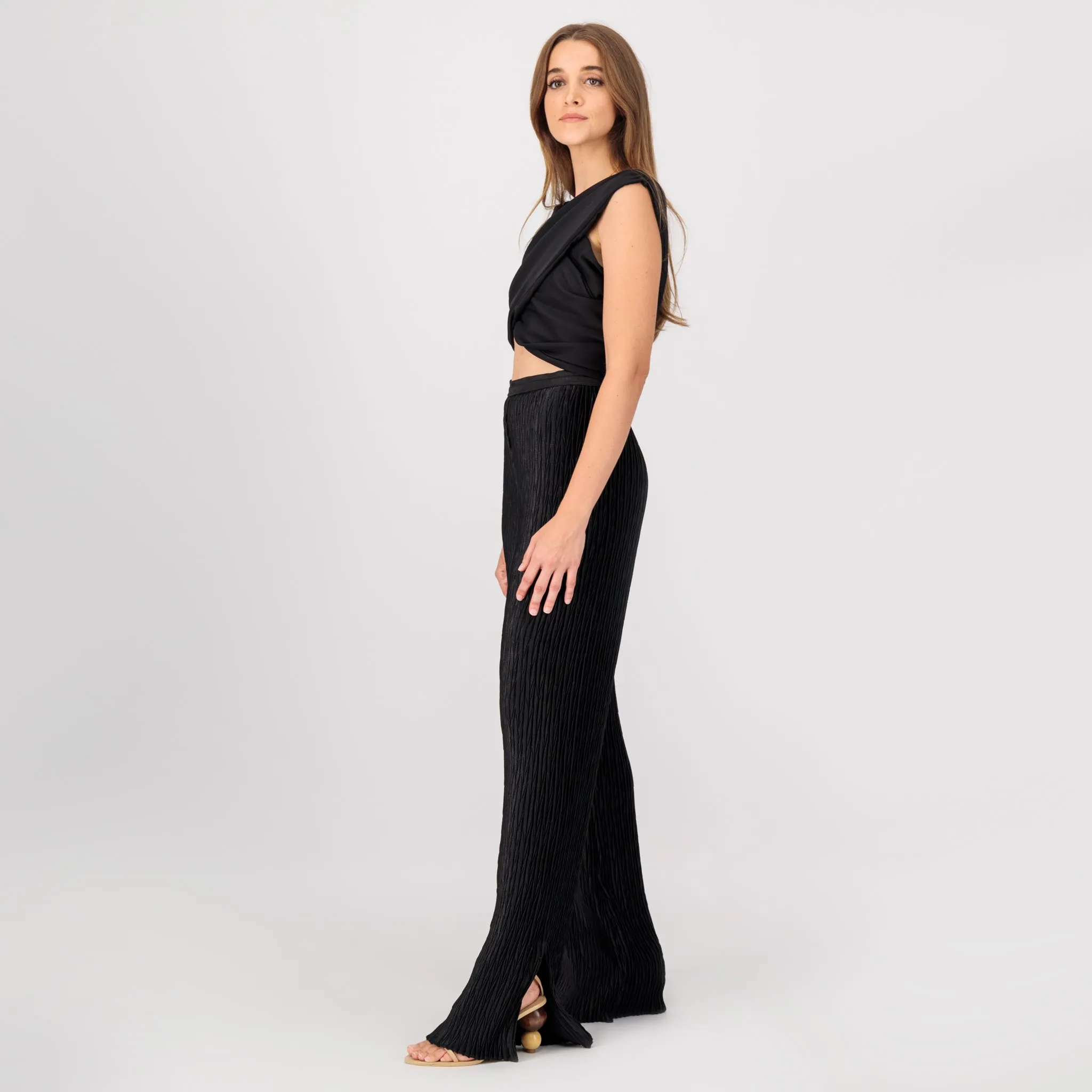 Black wrap top