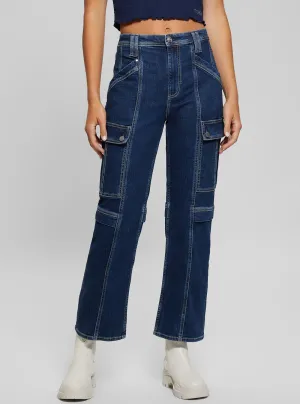 Blue 80s Cargo Pants