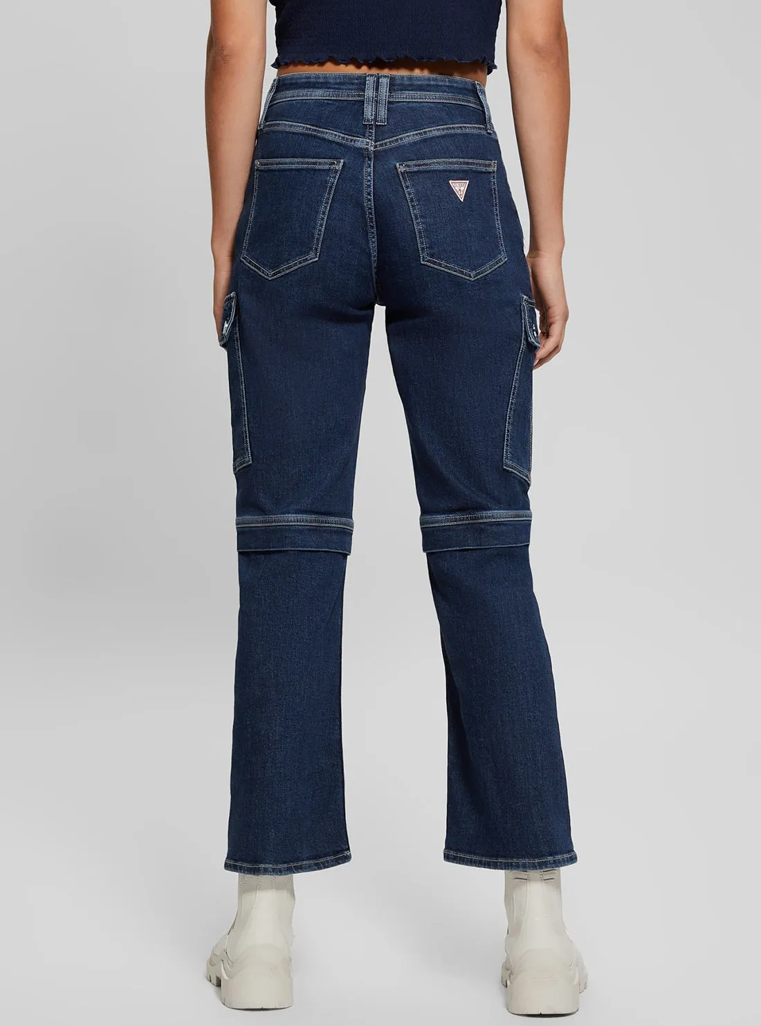 Blue 80s Cargo Pants