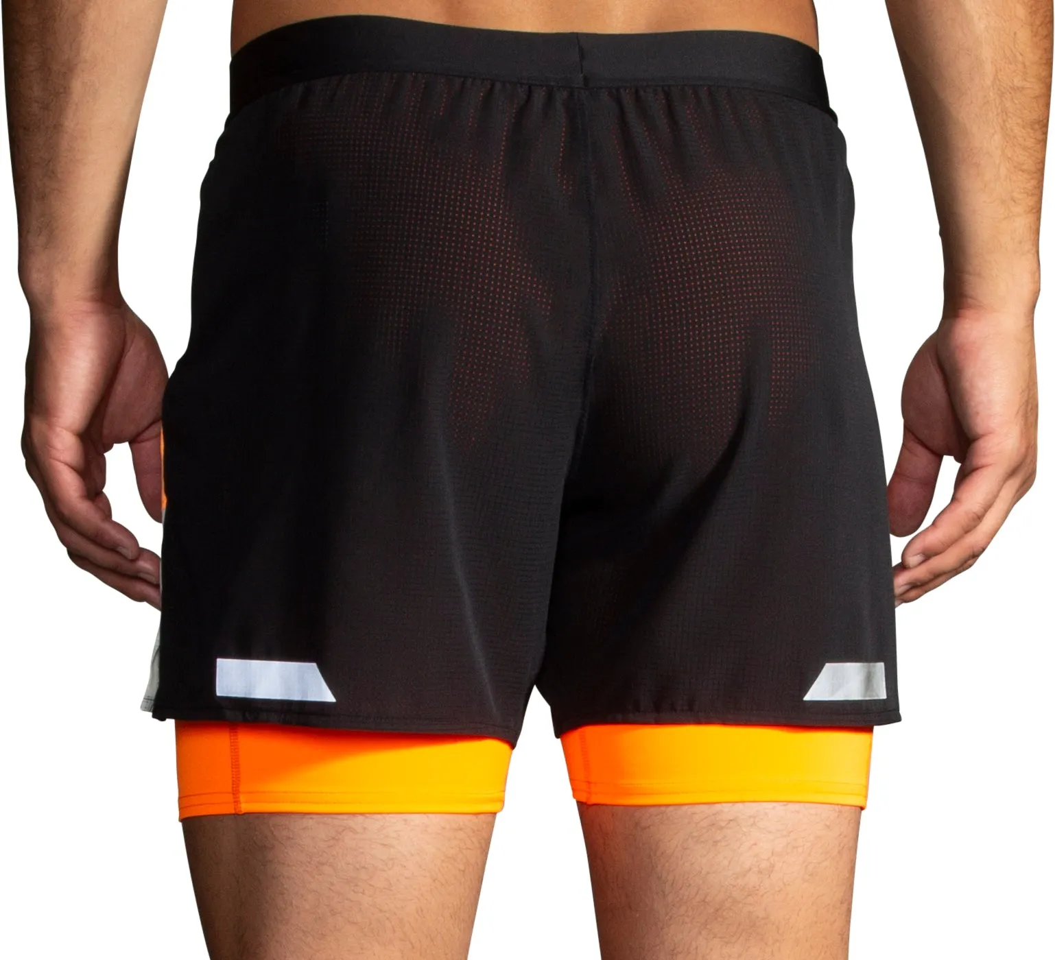 Brooks Run Visible 2.0 2 In 1 Mens Running Shorts - Black