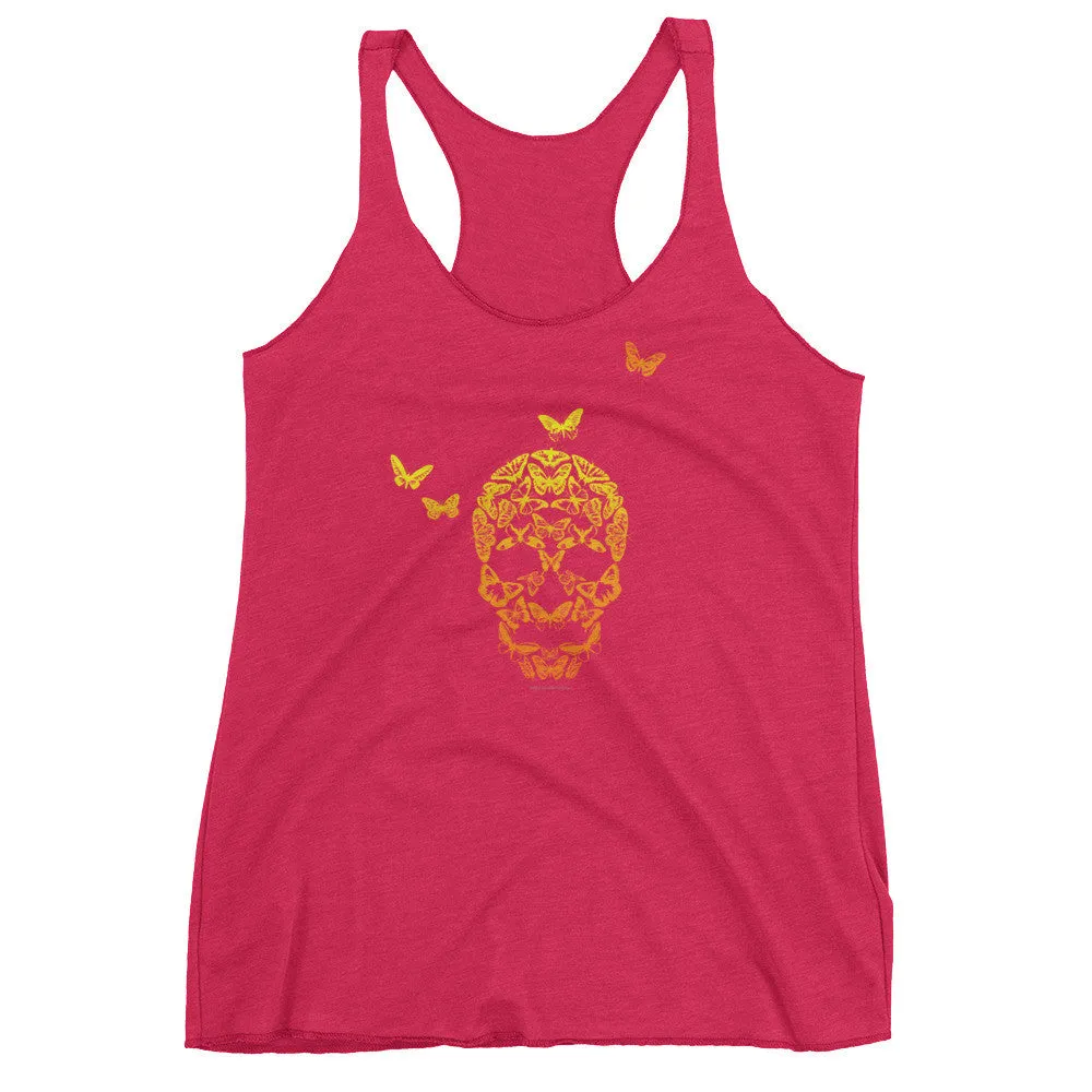 Butterfly Skull Racerback Tank Top