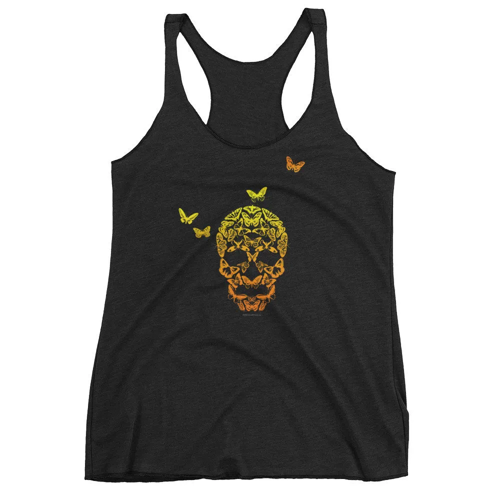 Butterfly Skull Racerback Tank Top