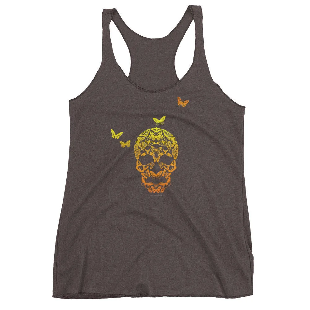 Butterfly Skull Racerback Tank Top