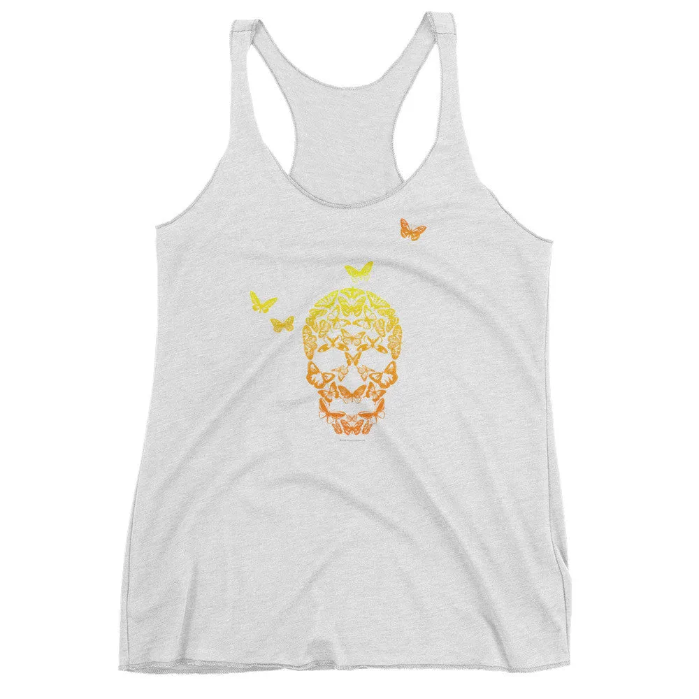 Butterfly Skull Racerback Tank Top
