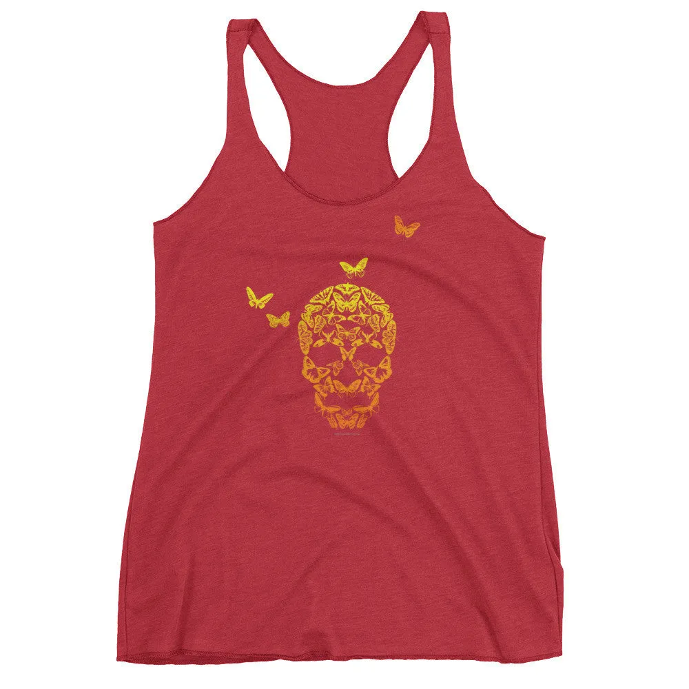 Butterfly Skull Racerback Tank Top