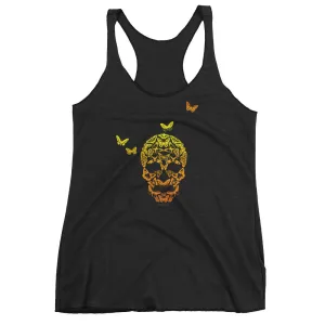 Butterfly Skull Racerback Tank Top