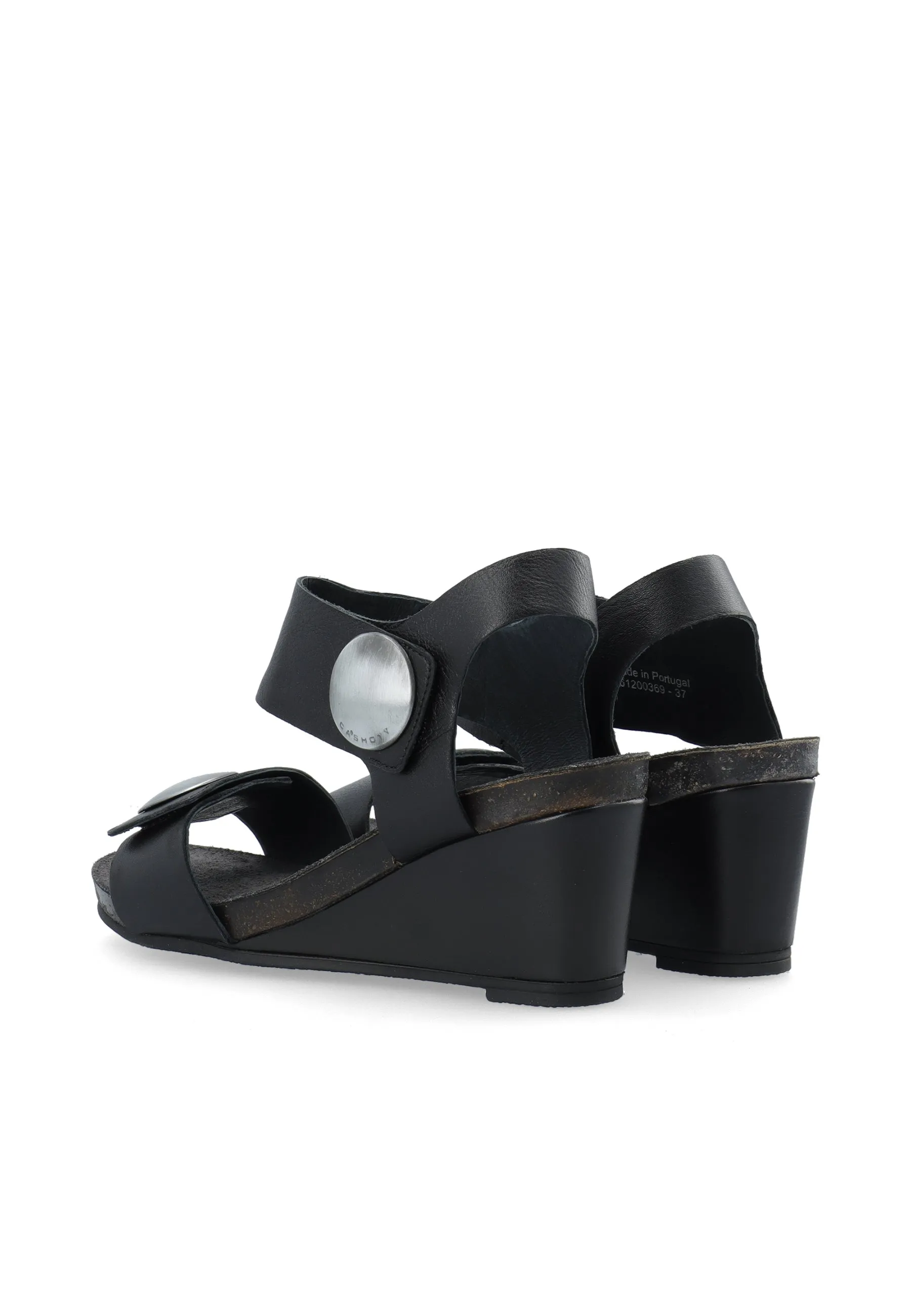 CASALBERTA Velcro Button Sandal Leather