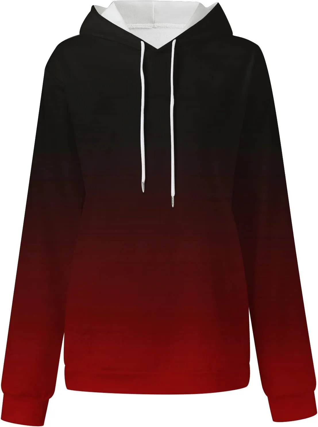 Ceboyel Womens Neon Print Oversized Sweatshirt Drawstring Pullover Sweatshirt Trendy Sweater Tops Fall Fashion Clothes 2023