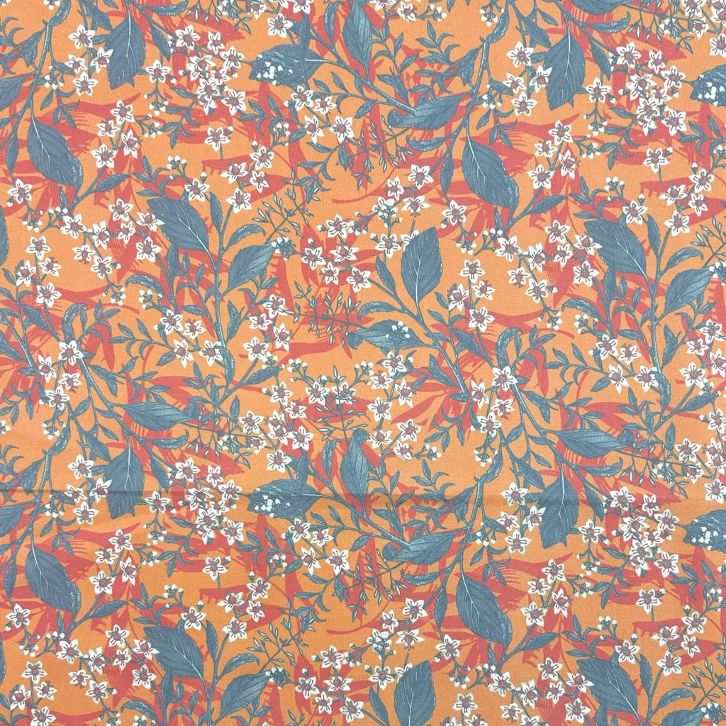 Charming Bouquets Stretch Cotton Poplin Fabric
