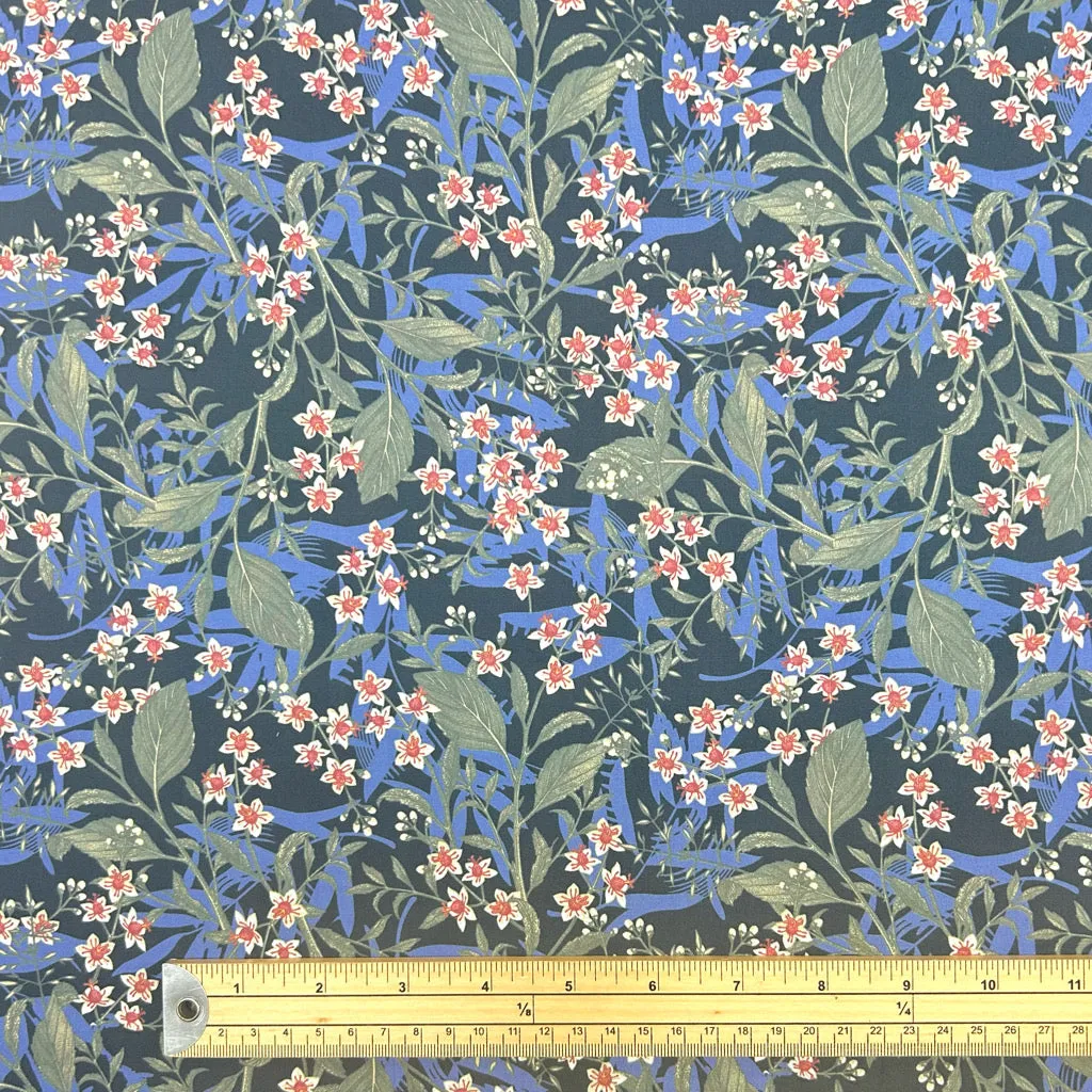 Charming Bouquets Stretch Cotton Poplin Fabric