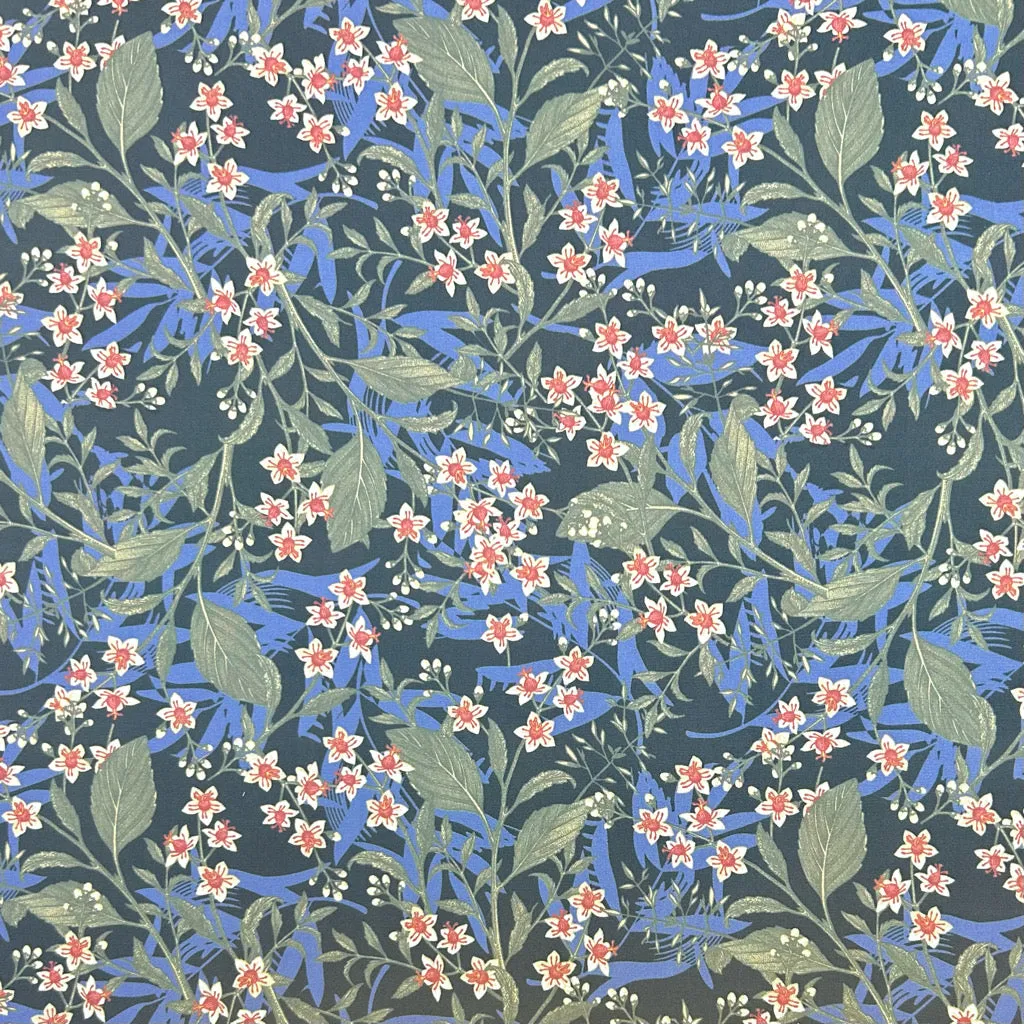 Charming Bouquets Stretch Cotton Poplin Fabric