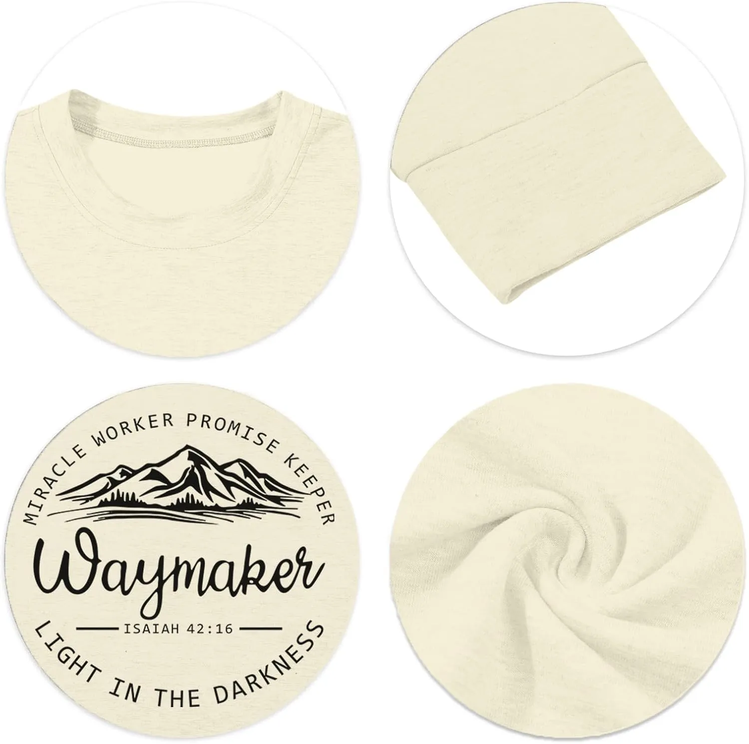 Christian Waymaker Sweatshirts For Women Religious Faith Sweatshirt Womens Graphic Soft Crewneck Long Sleeve Shirts