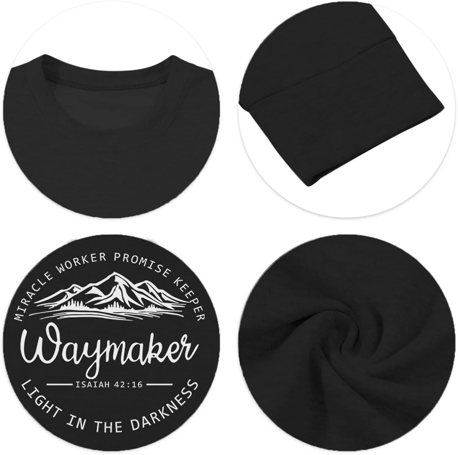 Christian Waymaker Sweatshirts For Women Religious Faith Sweatshirt Womens Graphic Soft Crewneck Long Sleeve Shirts